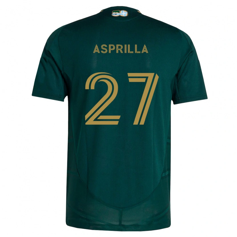 Danxen Donna Maglia Dairon Asprilla #27 Verde Scuro Marrone Kit Gara Home 2026/27 Maglietta