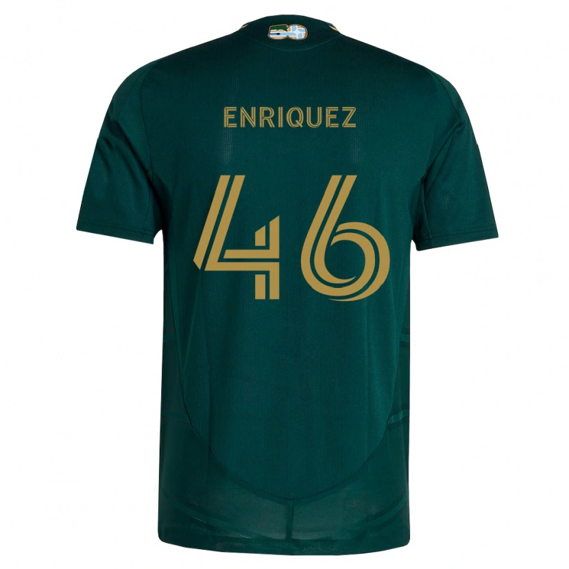 Danxen Donna Maglia Adolfo Enríquez #46 Verde Scuro Marrone Kit Gara Home 2026/27 Maglietta
