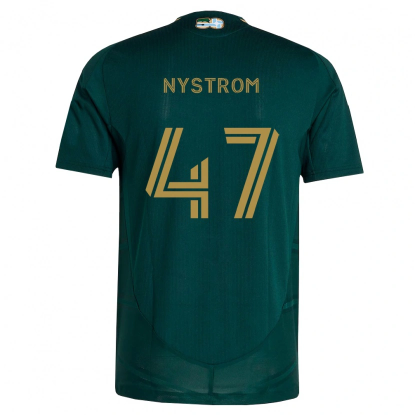 Danxen Donna Maglia Maximo Nystrom #47 Verde Scuro Marrone Kit Gara Home 2026/27 Maglietta