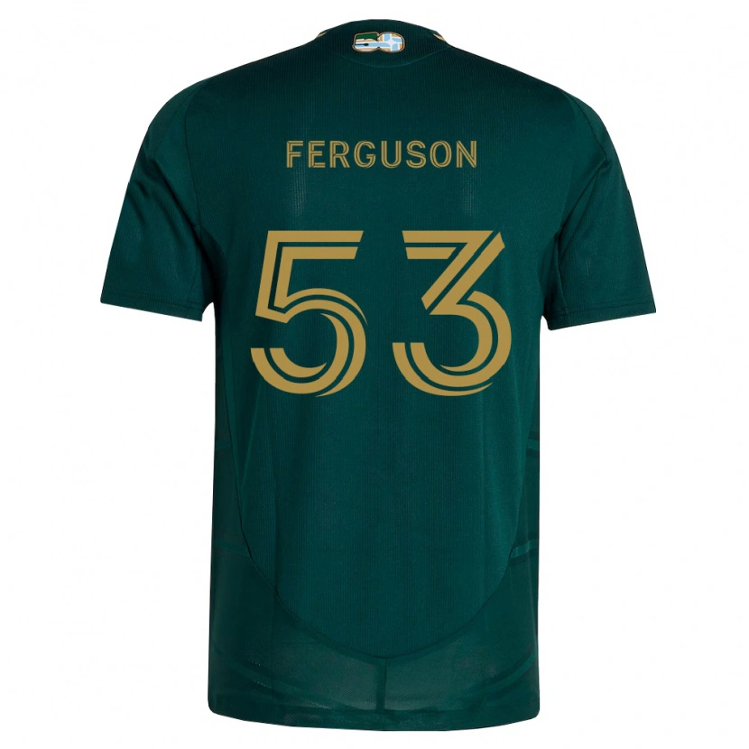 Danxen Donna Maglia Connor Ferguson #53 Verde Scuro Marrone Kit Gara Home 2026/27 Maglietta