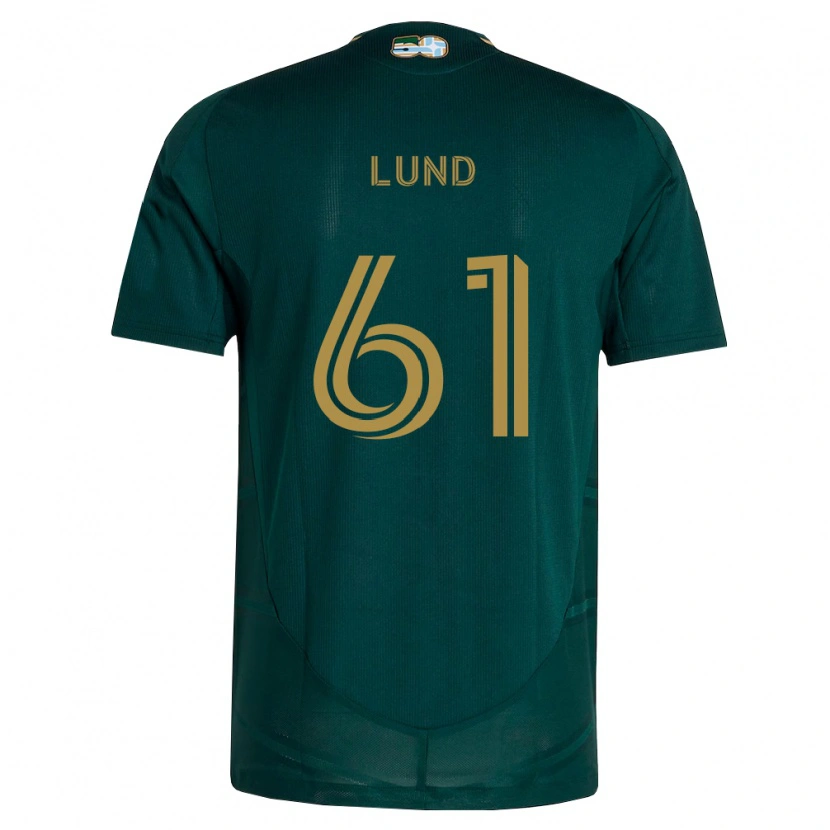 Danxen Donna Maglia Nicklas Lund #61 Verde Scuro Marrone Kit Gara Home 2026/27 Maglietta