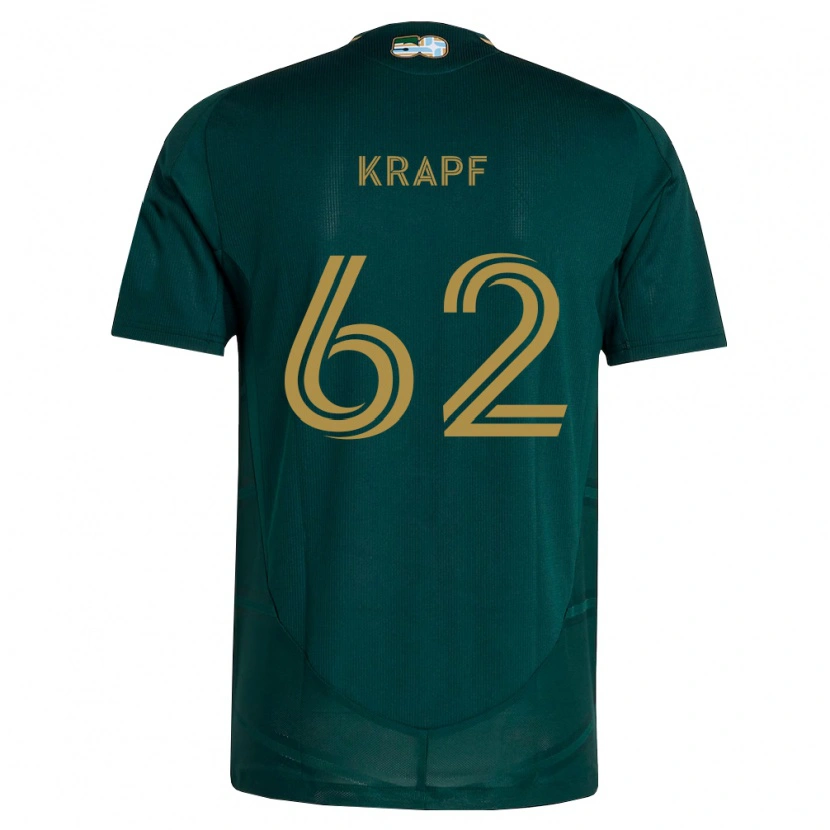 Danxen Donna Maglia Andrew Krapf #62 Verde Scuro Marrone Kit Gara Home 2026/27 Maglietta