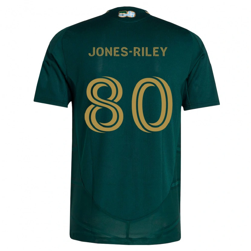 Danxen Donna Maglia Jaden Jones-Riley #80 Verde Scuro Marrone Kit Gara Home 2026/27 Maglietta