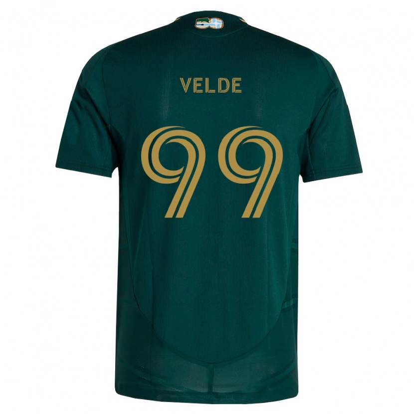 Danxen Donna Maglia Kristoffer Velde #99 Verde Scuro Marrone Kit Gara Home 2026/27 Maglietta