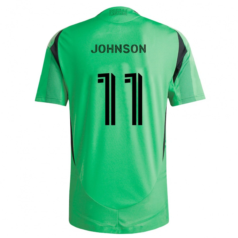 Danxen Donna Maglia Emmanuel Johnson #11 Verde Smeraldo Nero Kit Gara Home 2026/27 Maglietta