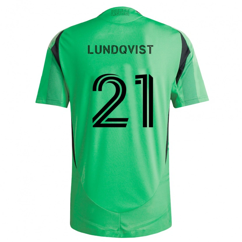 Danxen Donna Maglia Adam Lundqvist #21 Verde Smeraldo Nero Kit Gara Home 2026/27 Maglietta