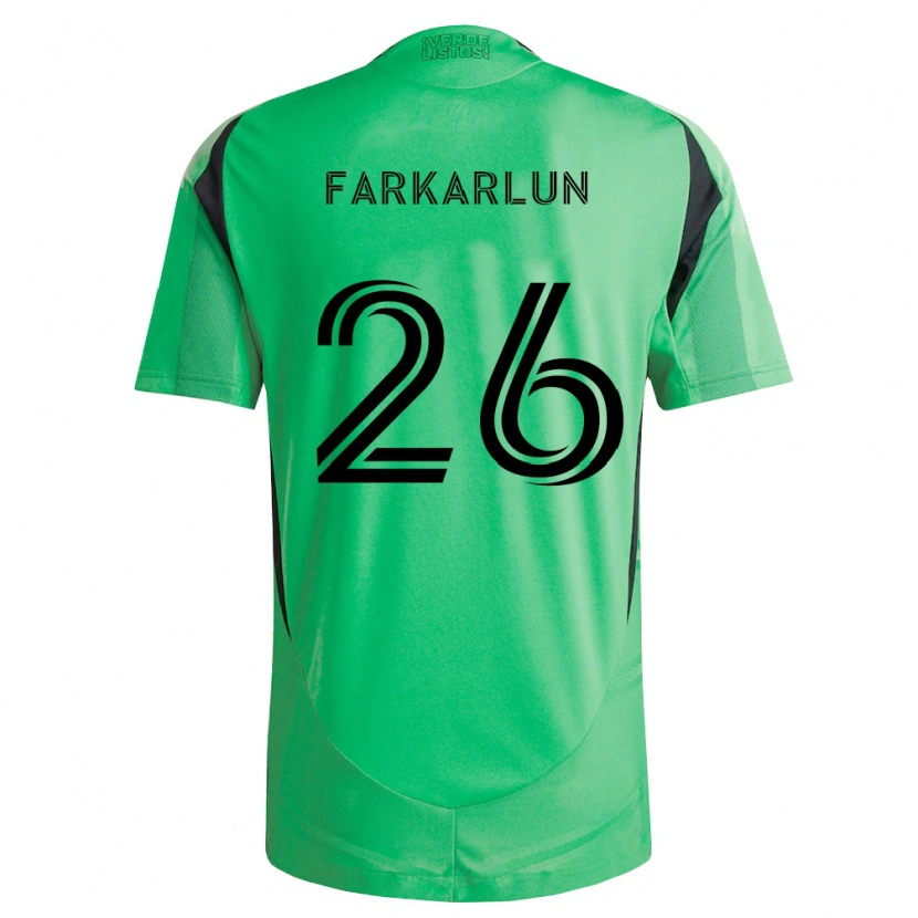 Danxen Donna Maglia Jimmy Farkarlun #26 Verde Smeraldo Nero Kit Gara Home 2026/27 Maglietta