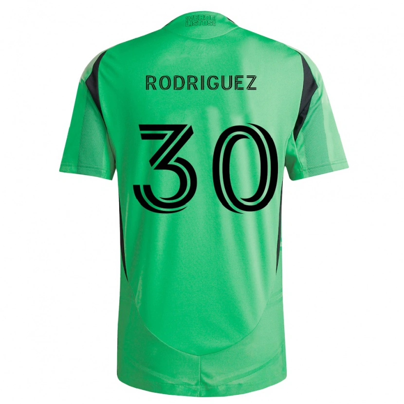 Danxen Donna Maglia Memo Rodríguez #30 Verde Smeraldo Nero Kit Gara Home 2026/27 Maglietta