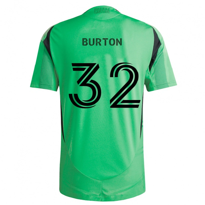 Danxen Donna Maglia Micah Burton #32 Verde Smeraldo Nero Kit Gara Home 2026/27 Maglietta