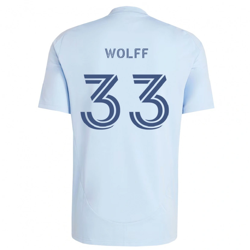 Danxen Donna Maglia Owen Wolff #33 Azzurro Chiaro Grigio Chiaro Kit Gara Home 2026/27 Maglietta