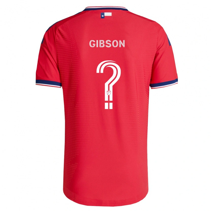 Danxen Donna Maglia Jonah Gibson #0 Rosso Blu Bianco Kit Gara Home 2026/27 Maglietta