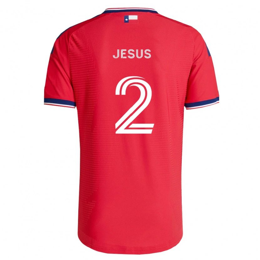 Danxen Donna Maglia Geovane Jesus #2 Rosso Blu Bianco Kit Gara Home 2026/27 Maglietta
