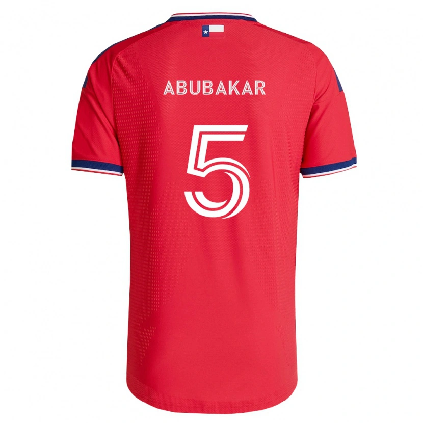 Danxen Donna Maglia Lalas Abubakar #5 Rosso Blu Bianco Kit Gara Home 2026/27 Maglietta