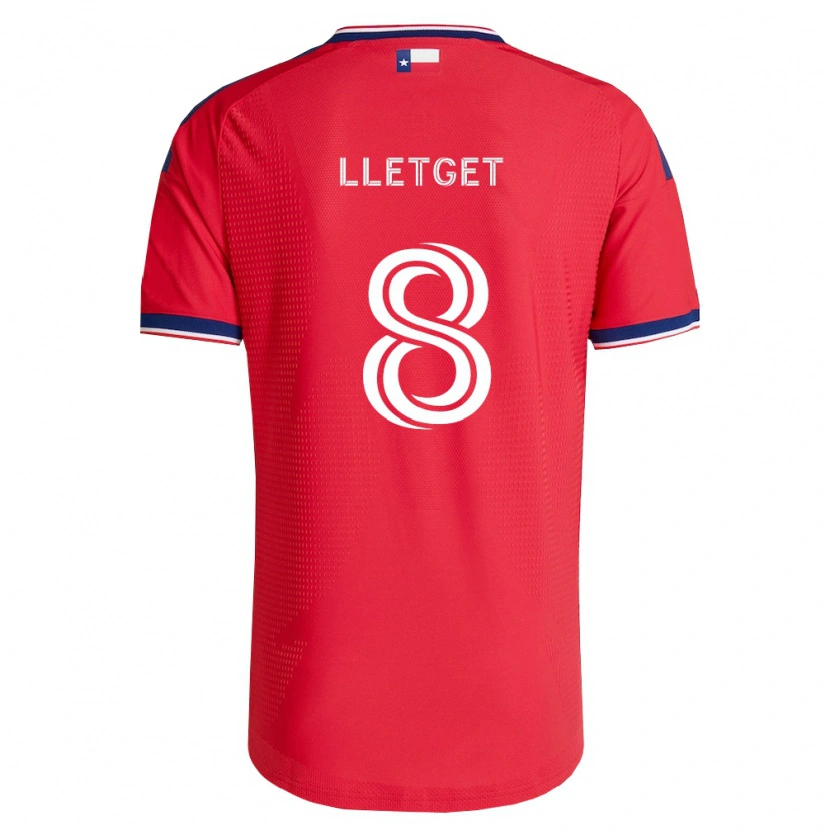 Danxen Donna Maglia Sebastian Lletget #8 Rosso Blu Bianco Kit Gara Home 2026/27 Maglietta