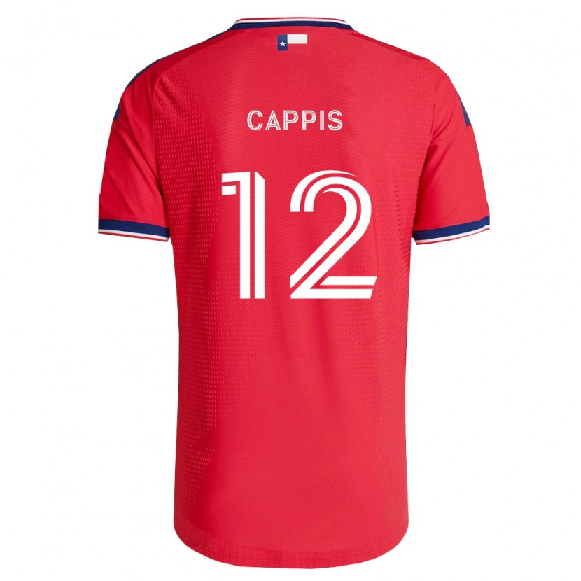 Danxen Donna Maglia Christian Cappis #12 Rosso Blu Bianco Kit Gara Home 2026/27 Maglietta