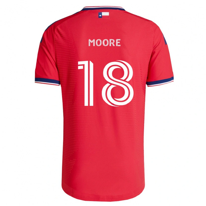 Danxen Donna Maglia Shaq Moore #18 Rosso Blu Bianco Kit Gara Home 2026/27 Maglietta
