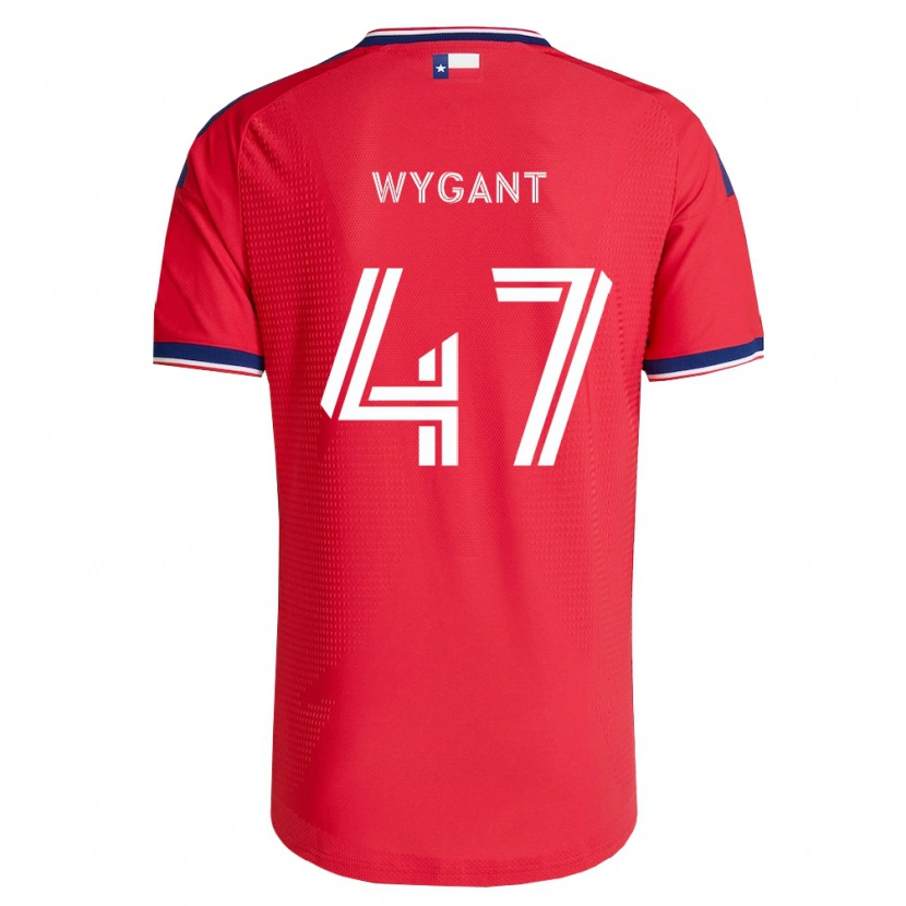 Danxen Donna Maglia Christian Wygant #47 Rosso Blu Bianco Kit Gara Home 2026/27 Maglietta