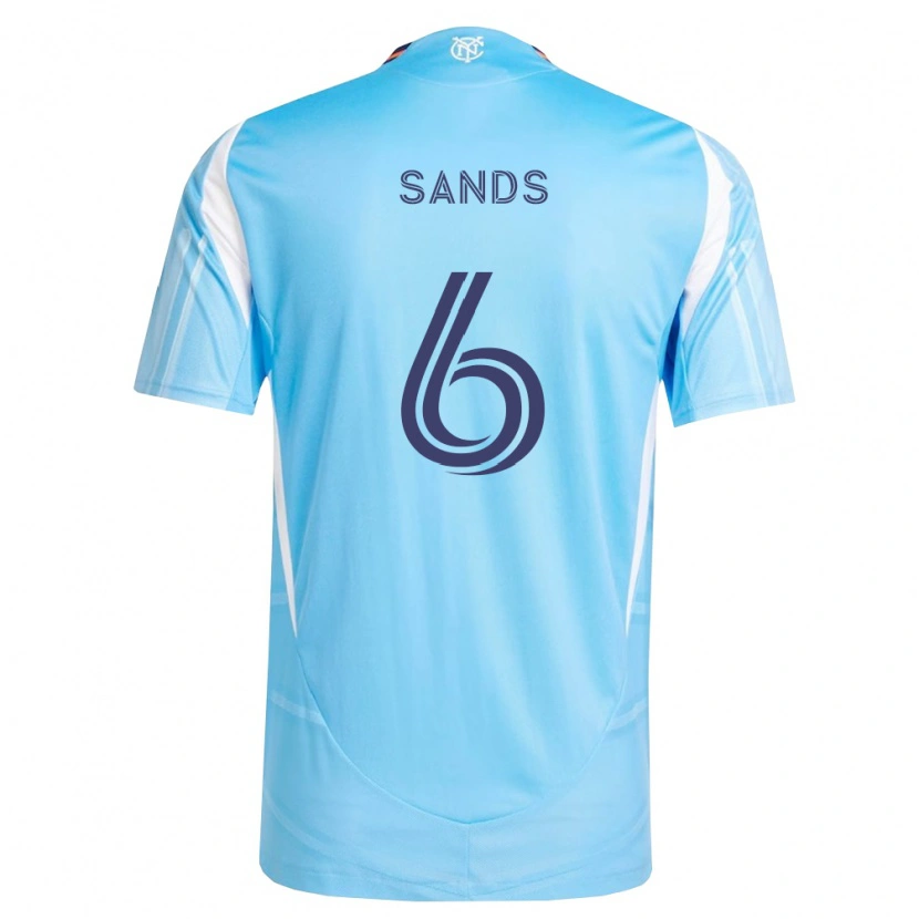 Danxen Donna Maglia James Sands #6 Azzurro Bianco Kit Gara Home 2026/27 Maglietta