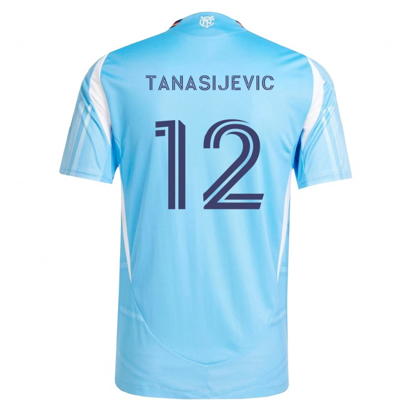Danxen Donna Maglia Strahinja Tanasijevic #12 Azzurro Bianco Kit Gara Home 2026/27 Maglietta