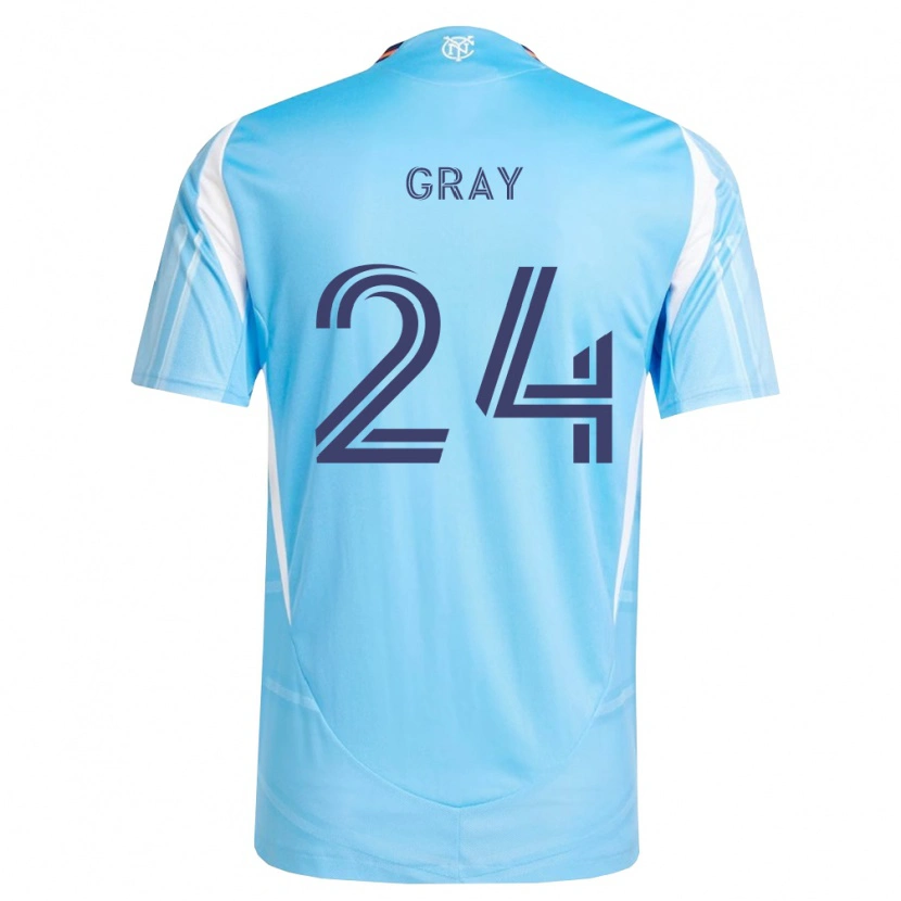 Danxen Donna Maglia Tayvon Gray #24 Azzurro Bianco Kit Gara Home 2026/27 Maglietta