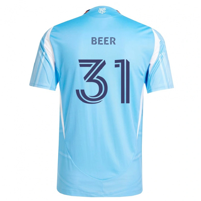 Danxen Donna Maglia Jack Beer #31 Azzurro Bianco Kit Gara Home 2026/27 Maglietta