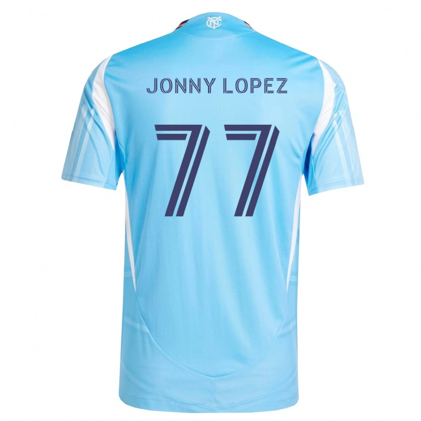 Danxen Donna Maglia Jonny Lopez #77 Azzurro Bianco Kit Gara Home 2026/27 Maglietta
