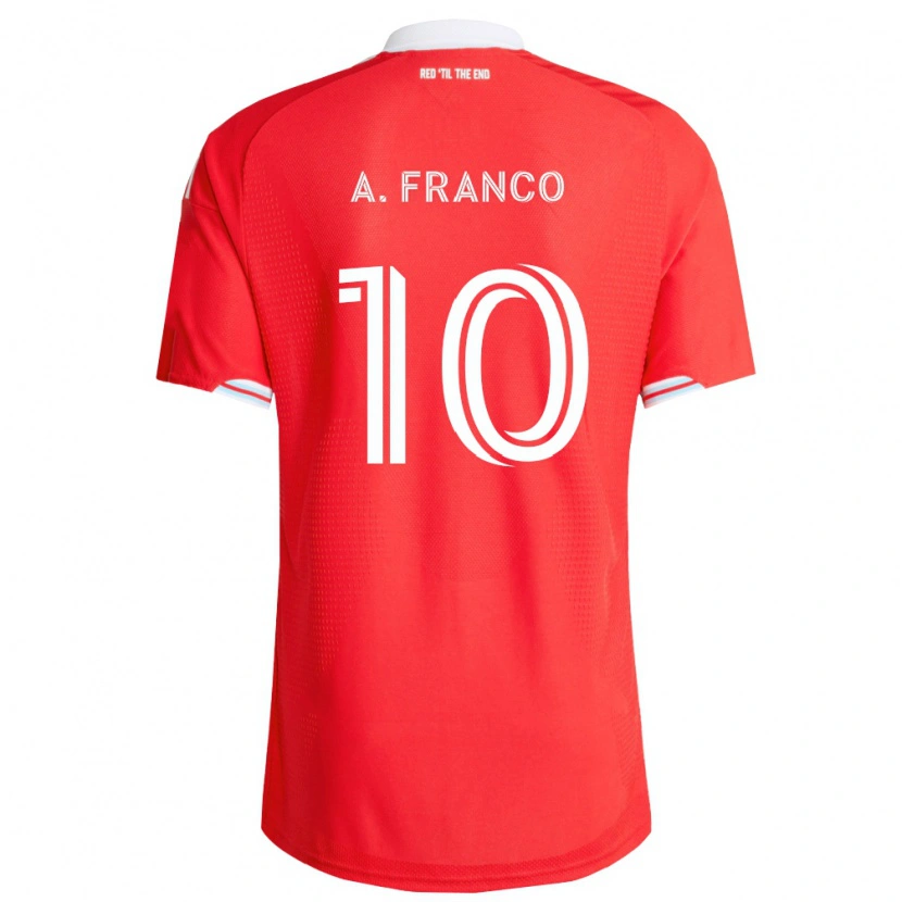Danxen Donna Maglia André Franco #10 Rosso Blu Scuro Bianco Kit Gara Home 2026/27 Maglietta