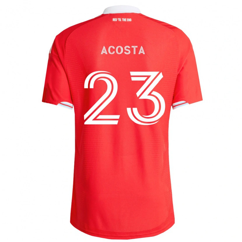 Danxen Donna Maglia Kellyn Acosta #23 Rosso Blu Scuro Bianco Kit Gara Home 2026/27 Maglietta
