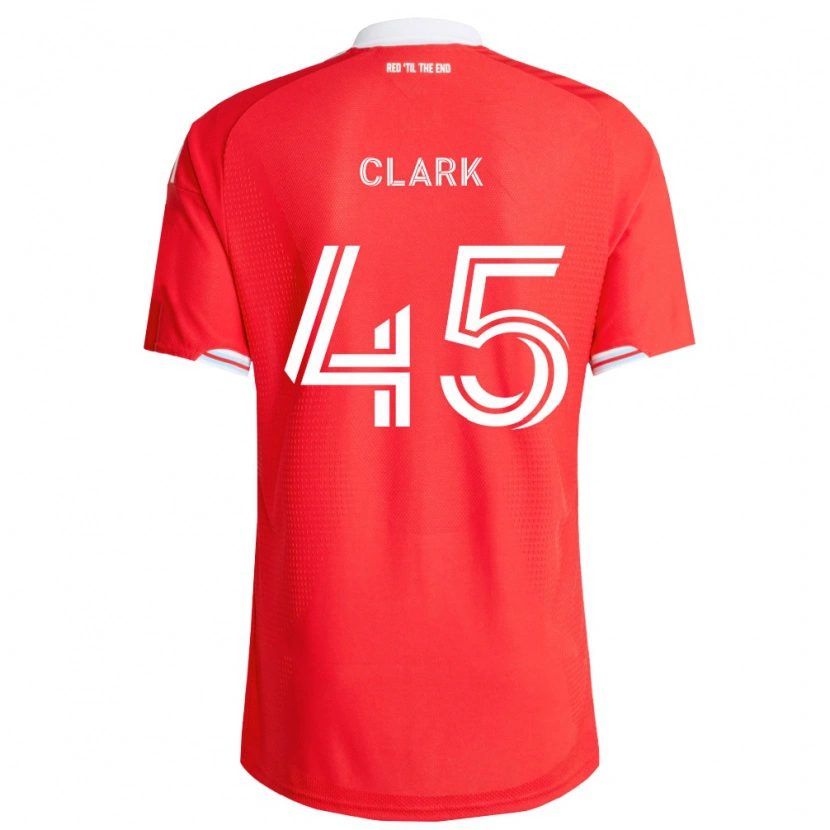Danxen Donna Maglia Mateo Clark #45 Rosso Blu Scuro Bianco Kit Gara Home 2026/27 Maglietta