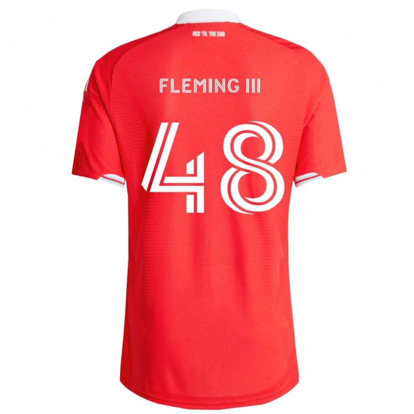 Danxen Donna Maglia Richard Fleming Iii #48 Rosso Blu Scuro Bianco Kit Gara Home 2026/27 Maglietta