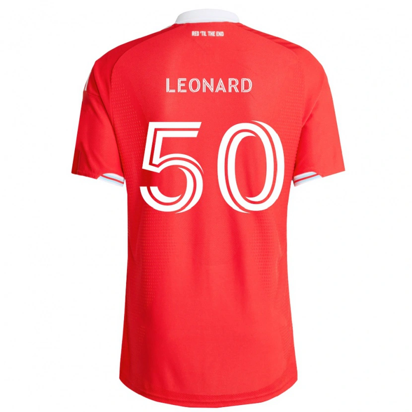 Danxen Donna Maglia Eric Leonard #50 Rosso Blu Scuro Bianco Kit Gara Home 2026/27 Maglietta