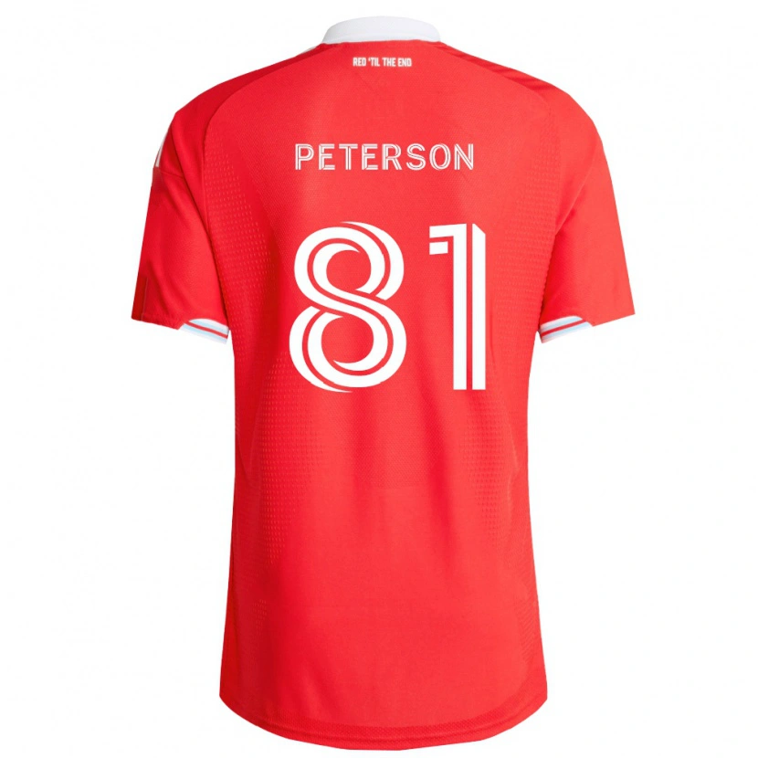 Danxen Donna Maglia Lukas Peterson #81 Rosso Blu Scuro Bianco Kit Gara Home 2026/27 Maglietta