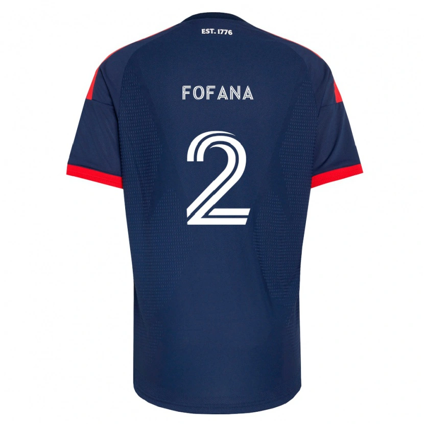Danxen Donna Maglia Mamadou Fofana #2 Blu Reale Rosso Bianco Kit Gara Home 2026/27 Maglietta