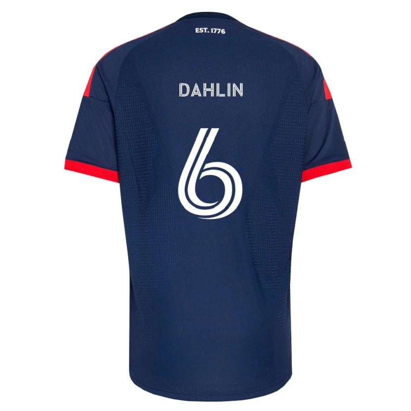 Danxen Donna Maglia Gabe Dahlin #6 Blu Reale Rosso Bianco Kit Gara Home 2026/27 Maglietta