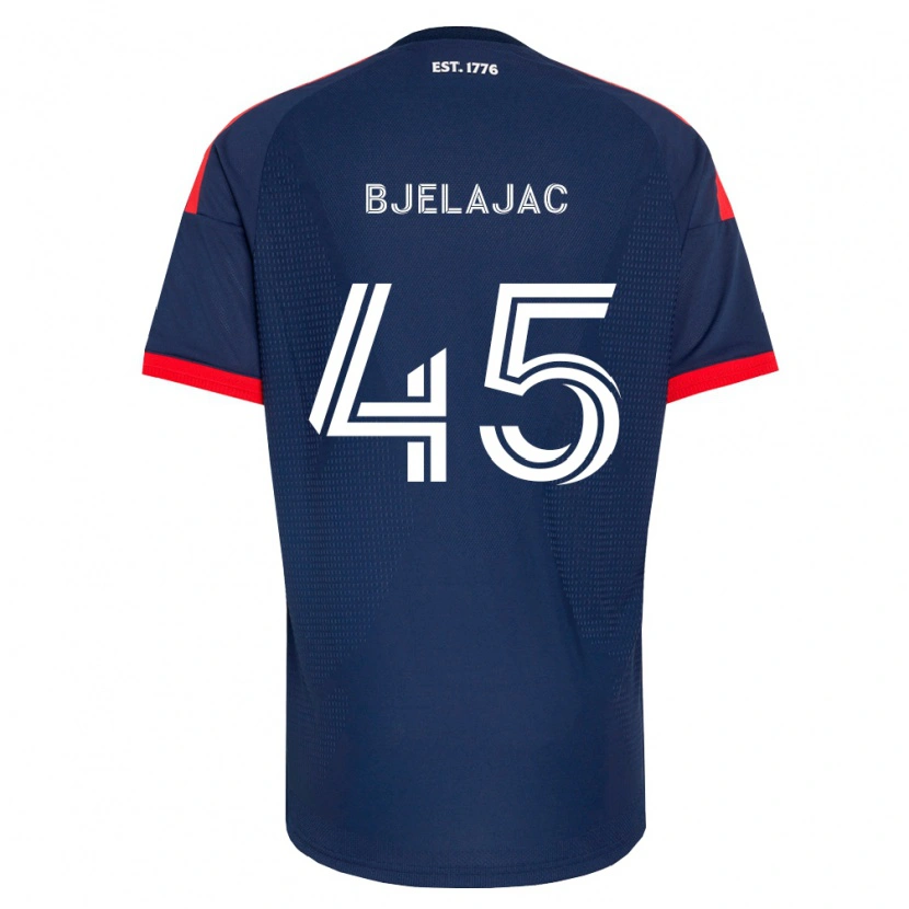 Danxen Donna Maglia Andrej Bjelajac #45 Blu Reale Rosso Bianco Kit Gara Home 2026/27 Maglietta