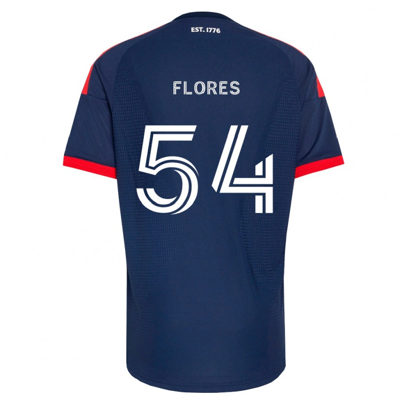 Danxen Donna Maglia Edwin Flores #54 Blu Reale Rosso Bianco Kit Gara Home 2026/27 Maglietta