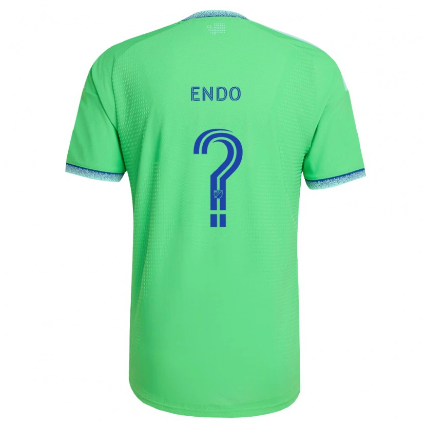 Danxen Donna Maglia Oliver Endo #0 Verde Azzurro Kit Gara Home 2026/27 Maglietta