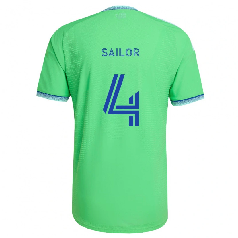 Danxen Donna Maglia Ryan Sailor #4 Verde Azzurro Kit Gara Home 2026/27 Maglietta