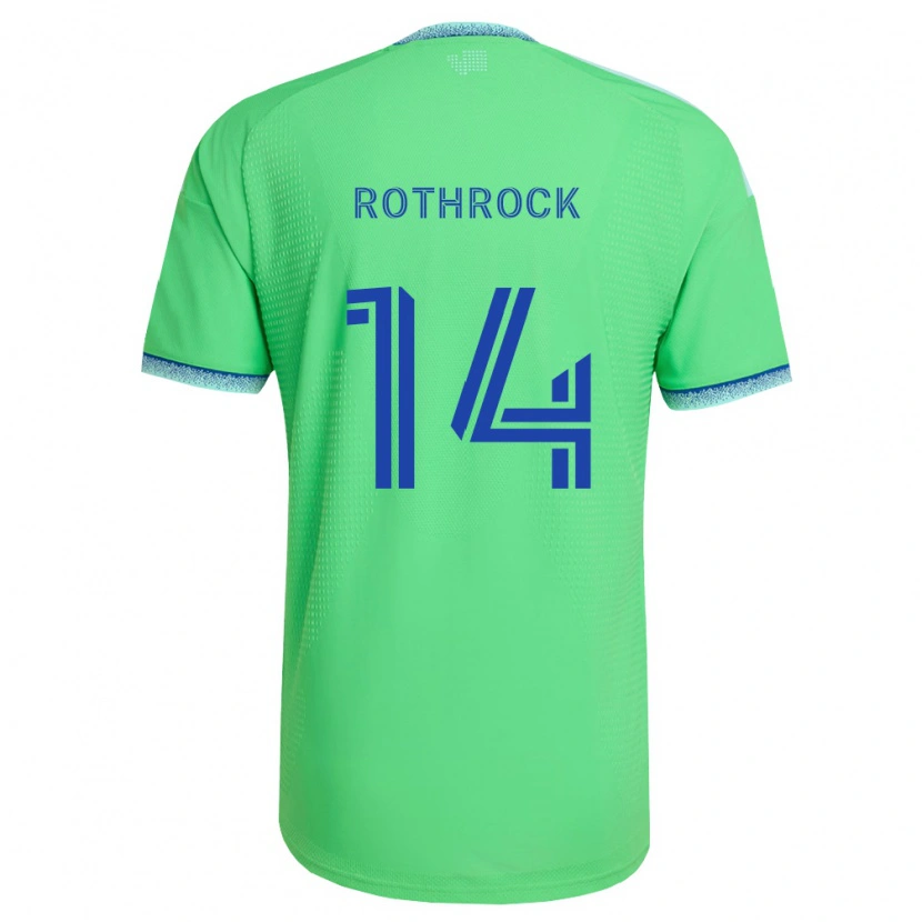 Danxen Donna Maglia Paul Rothrock #14 Verde Azzurro Kit Gara Home 2026/27 Maglietta