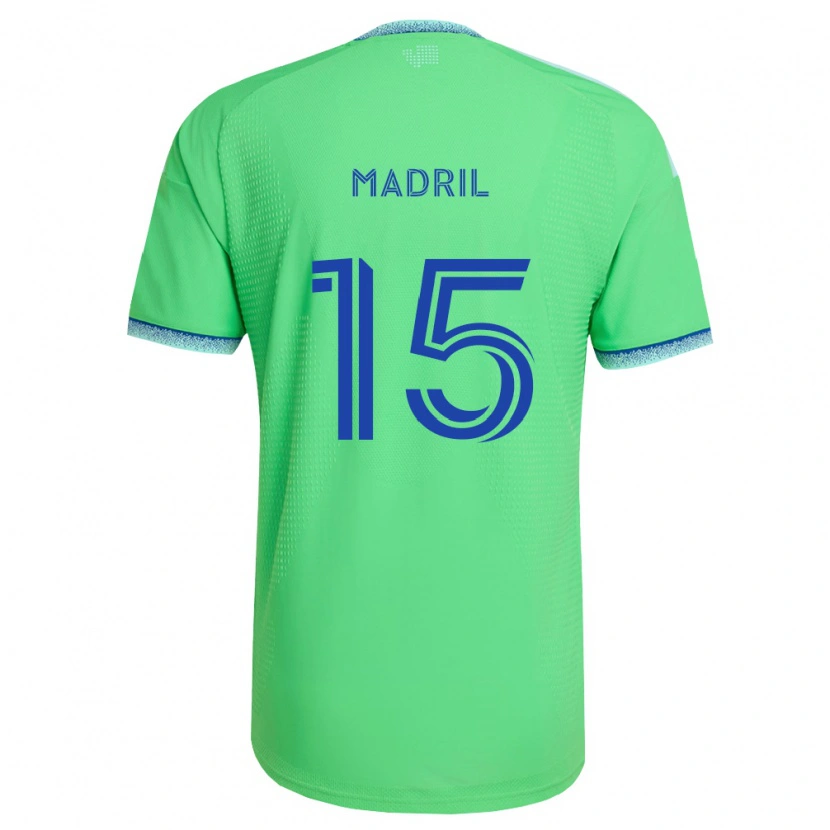 Danxen Donna Maglia Emily Madril #15 Verde Azzurro Kit Gara Home 2026/27 Maglietta