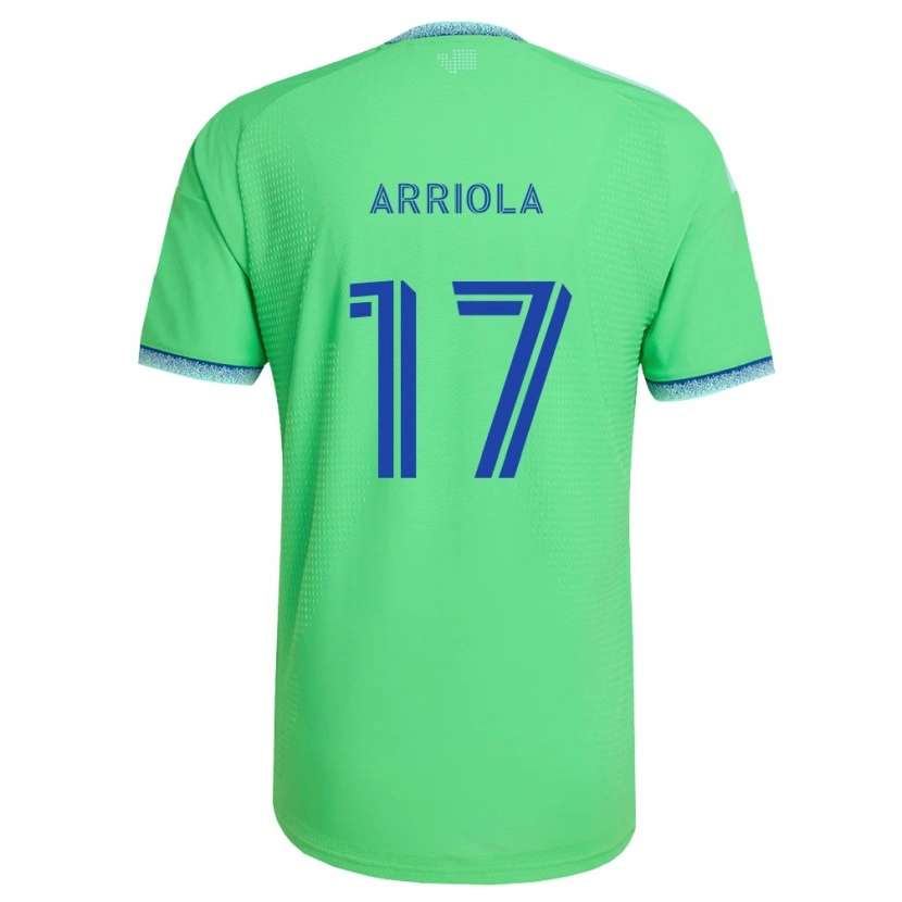 Danxen Donna Maglia Paul Arriola #17 Verde Azzurro Kit Gara Home 2026/27 Maglietta
