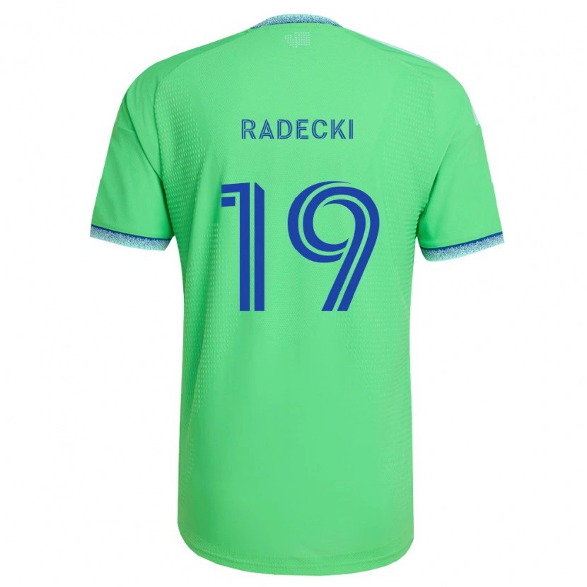 Danxen Donna Maglia Taylor Radecki #19 Verde Azzurro Kit Gara Home 2026/27 Maglietta
