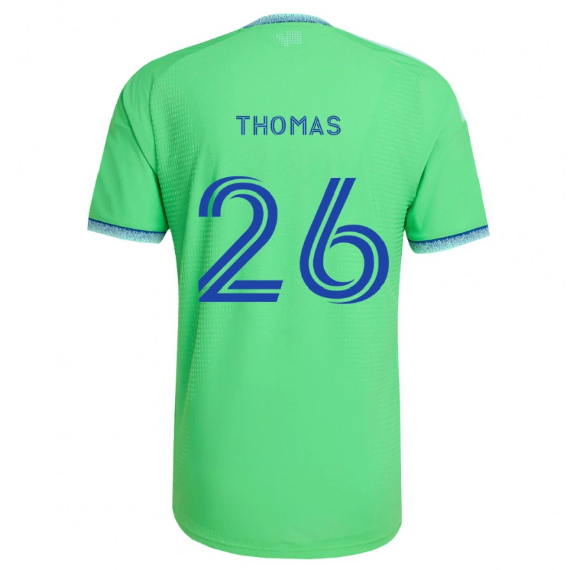 Danxen Donna Maglia Andrew Thomas #26 Verde Azzurro Kit Gara Home 2026/27 Maglietta