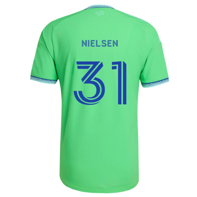 Danxen Donna Maglia Madeline Nielsen #31 Verde Azzurro Kit Gara Home 2026/27 Maglietta