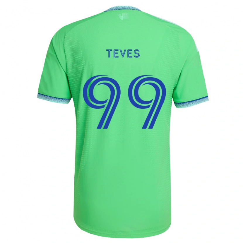 Danxen Donna Maglia Dylan Teves #99 Verde Azzurro Kit Gara Home 2026/27 Maglietta