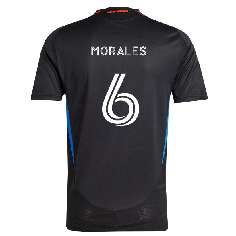 Danxen Donna Maglia Alfredo Morales #6 Blu Bianco Nero Kit Gara Home 2026/27 Maglietta