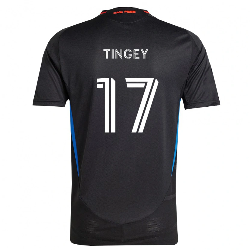 Danxen Donna Maglia Keegan Tingey #17 Blu Bianco Nero Kit Gara Home 2026/27 Maglietta