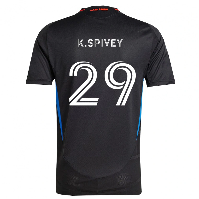 Danxen Donna Maglia Kaedren Spivey #29 Blu Bianco Nero Kit Gara Home 2026/27 Maglietta