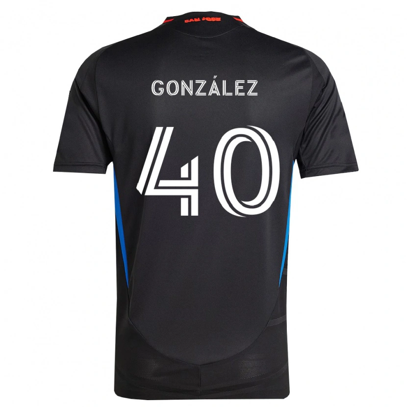 Danxen Donna Maglia Jonathan González #40 Blu Bianco Nero Kit Gara Home 2026/27 Maglietta