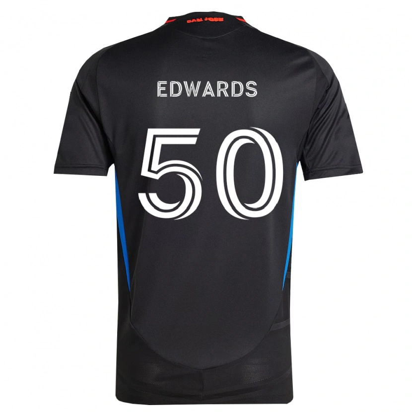 Danxen Donna Maglia Aaron Edwards #50 Blu Bianco Nero Kit Gara Home 2026/27 Maglietta